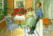 Carl Larsson syskon oil painting on canvas